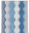 Dash & Albert Safety Net Blue Woven Wool Rug
