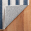 Dash & Albert Blue Awning Stripe Washable Rug