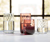 Blue Pheasant Ruby Clear Glassware