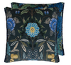 Almohada decorativa Designers Guild Brocart Decoratif Velours Indigo 