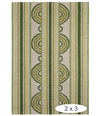 Dash & Albert Button Olive Hand Micro Hooked Wool Rug