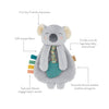 Holiday Itzy Lovey™ Plush + Teether Toy: Penguin