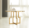 Modern History Center Table-White Acrylic