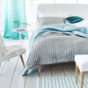 Designers Guild Chenevard Pebble & Duck Egg Silk Quilt