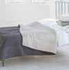 Designers Guild Chenevard Silver & Slate Silk Quilt