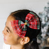 Karierte Schleifenklammer – Haarspange für Kinder