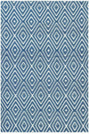 Dash & Albert Diamond Denim/White Indoor/Outdoor Rug