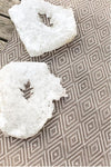 Dash & Albert Diamond Fieldstone Ivory Indoor/Outdoor Rug