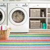 Alfombra lavable multicolor a rayas Mellie de Dash &amp; Albert