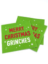 Funny Cocktail Napkins Merry Christmas Grinches - 20ct