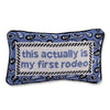 Primera almohada Rodeo Needlepoint