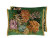 Designers Guild Fleurs D Artistes Velours - Almohada decorativa verde vintage