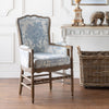 French Quarter Blue Provincial Chair