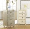 Modern History Gustavian Bedside Cabinet in Antique Grey