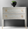 Modern History Gustavain Concave Two Drawer Commode