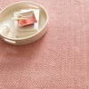 Dash & Albert Herringbone Coral Woven Cotton Rug