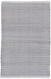 Dash & Albert Herringbone Shale/White Indoor/Outdoor Rug