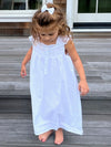 Jessie White Cotton Dress, Ruffle