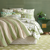 Pine Cone Hill Knight Wood Cutwork Olive Coverlet