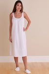 Jacaranda Living Meghan White Cotton Nightgown