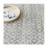 Dash & Albert Melange Diamond Blue Woven Cotton Rug