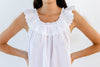 Jacaranda Living Mia White Cotton Nightgown