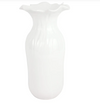 Vietri Ondulata White Large Vase