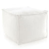 Fresh American Solid White Indoor/Outdoor Pouf