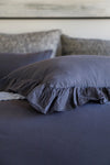 Pom Pom at Home Rowan Midnight Crinkled Cotton Duvet Cover Set