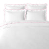 Laura Park Scalloped Duvet Cover, Pink/White