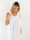 Jacaranda Living Theresa White Cotton Nightgown