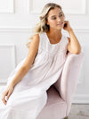 Jacaranda Living Theresa White Cotton Nightgown