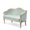 Velvet Upholstered Loveseat