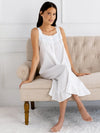 Jacaranda Living Vicki White Cotton Nightgown