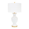 Couture White Conley Table Lamp with Shade