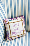 Furbish Studio Drama Needlepoint Pillow