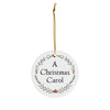 Dickens A Christmas Carol Porcelain Ornament