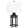 Bamboo Table Lamp, Black - Lavender & Company