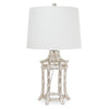 Bamboo Table Lamp, Silver - Lavender & Company