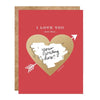 Scratch-off I Love You More Than - Love Card