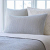 Taylor Linens Bergen Stripe Indigo Quilt