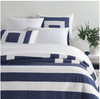 Pine Cone Hill Birch Point Navy Quilted Sham