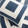 Pine Cone Hill Birch Point Navy Quilted Sham