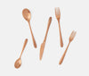 Blue Pheasant Alba Rose Gold Flatware - Lavender Fields