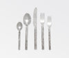 Blue Pheasant Harrison Silver Faux Bois Flatware - Lavender Fields