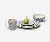 Blue Pheasant Nolan Navy/Cream Dinnerware - Lavender Fields