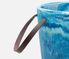 Blue Pheasant Wesley Blue Swirled Ice Bucket - Lavender Fields