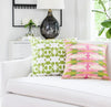 Laura Park Cabana Pink 22" x 22" Pillow