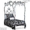 Corsican Upholstered Forest Dreams Canopy Bed - Lavender Fields