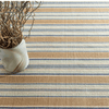 Dash & Albert Blue Heron Stripe Woven Cotton Rug